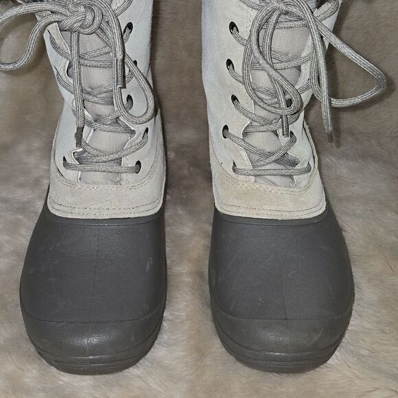 FIELD & STREAM WOMEN'S PAC WHITE LEATHER WINTER BOOTS, SIZE 10 - NEW - Picture 4 of 13